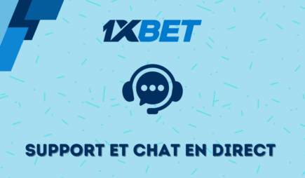 Support et chat en direct 1xbet Congo