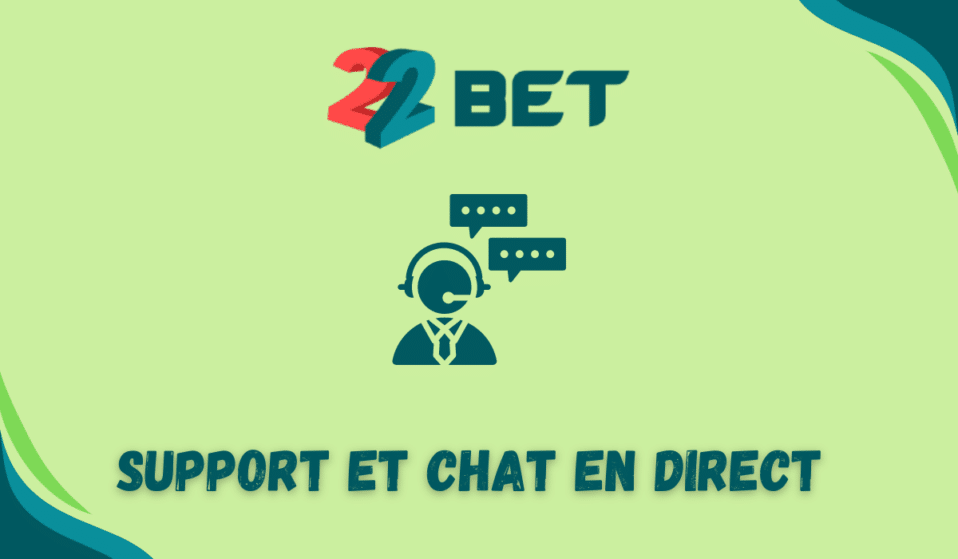 Support et chat en direct 22bet Congo